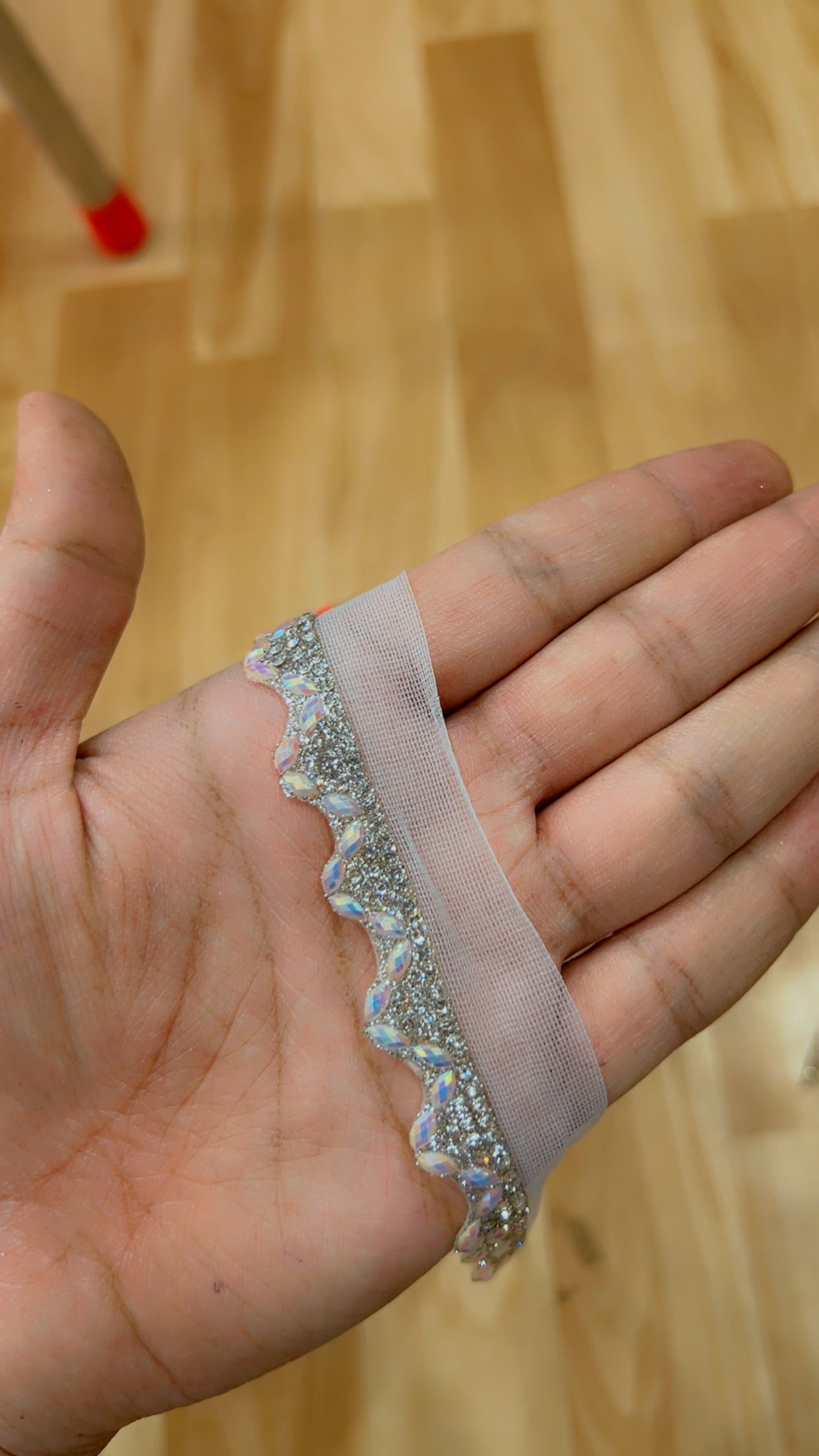 Premium White Zarkan Lace Yard 9 Meters