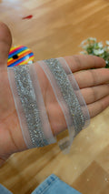 Premium Silver Cutdana Lace Yard 9 Meters