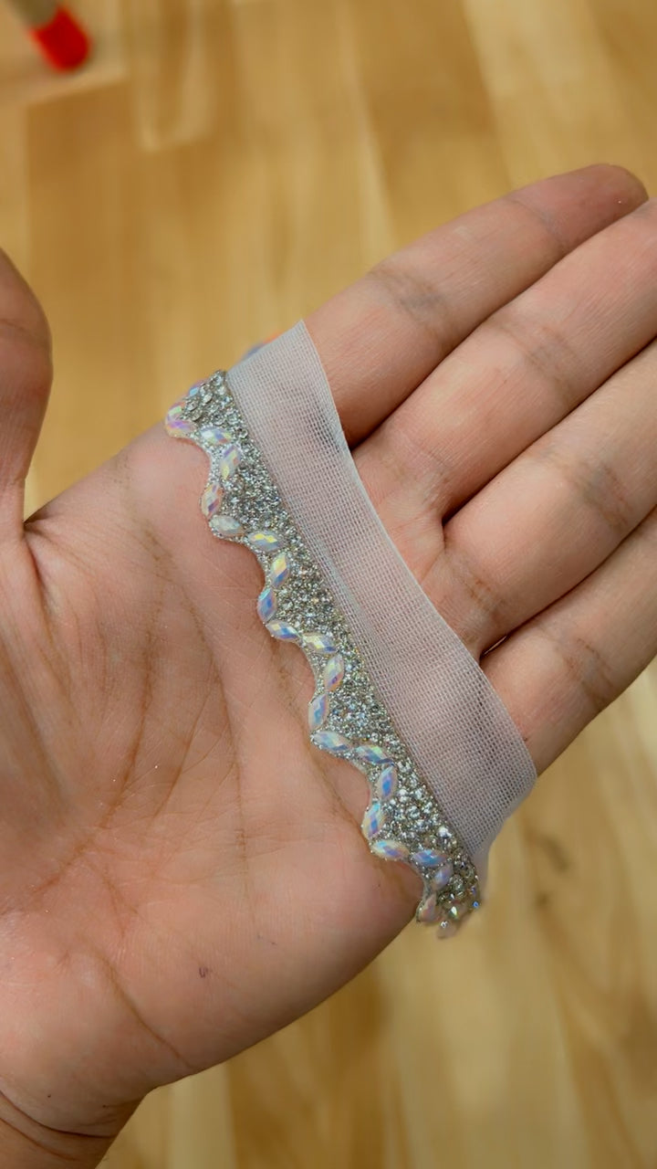 Premium White Zarkan Lace Yard 9 Meters