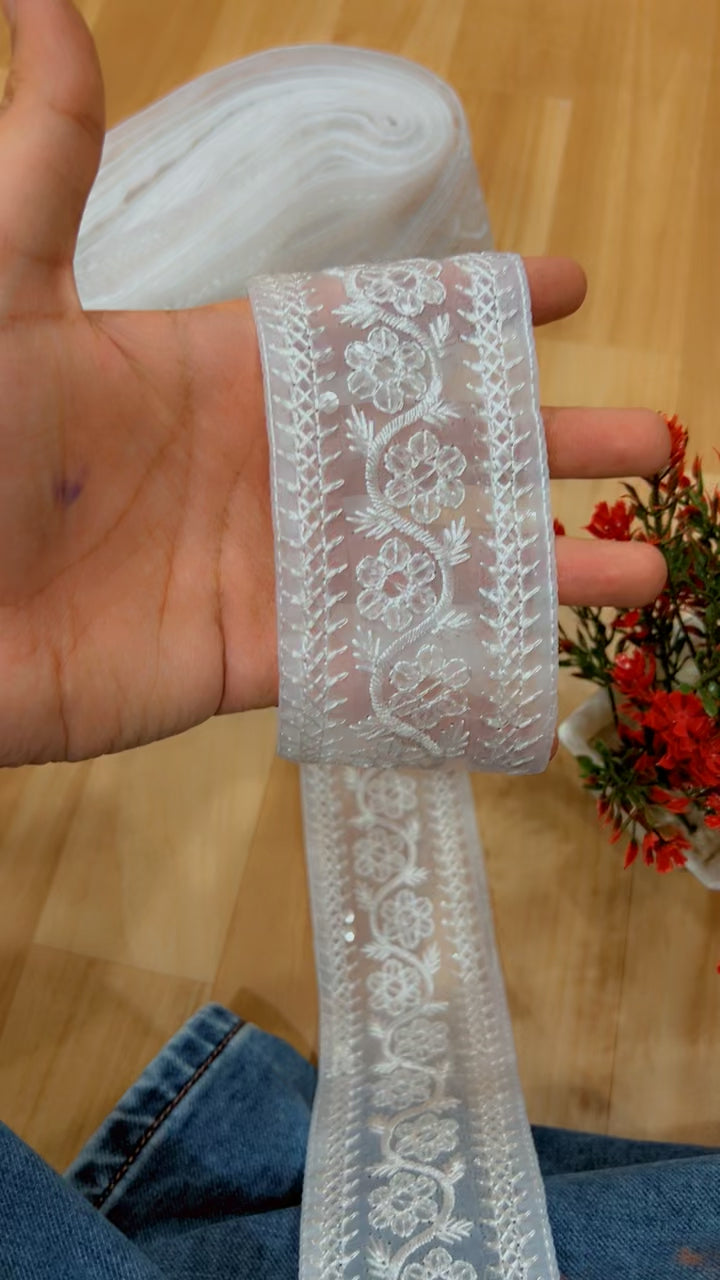 Organza white lace 9 mitar 020